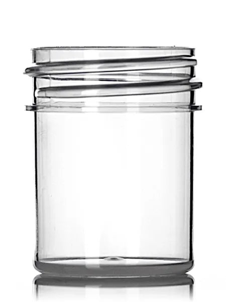 1/2 oz natural-colored PP plastic single wall jar