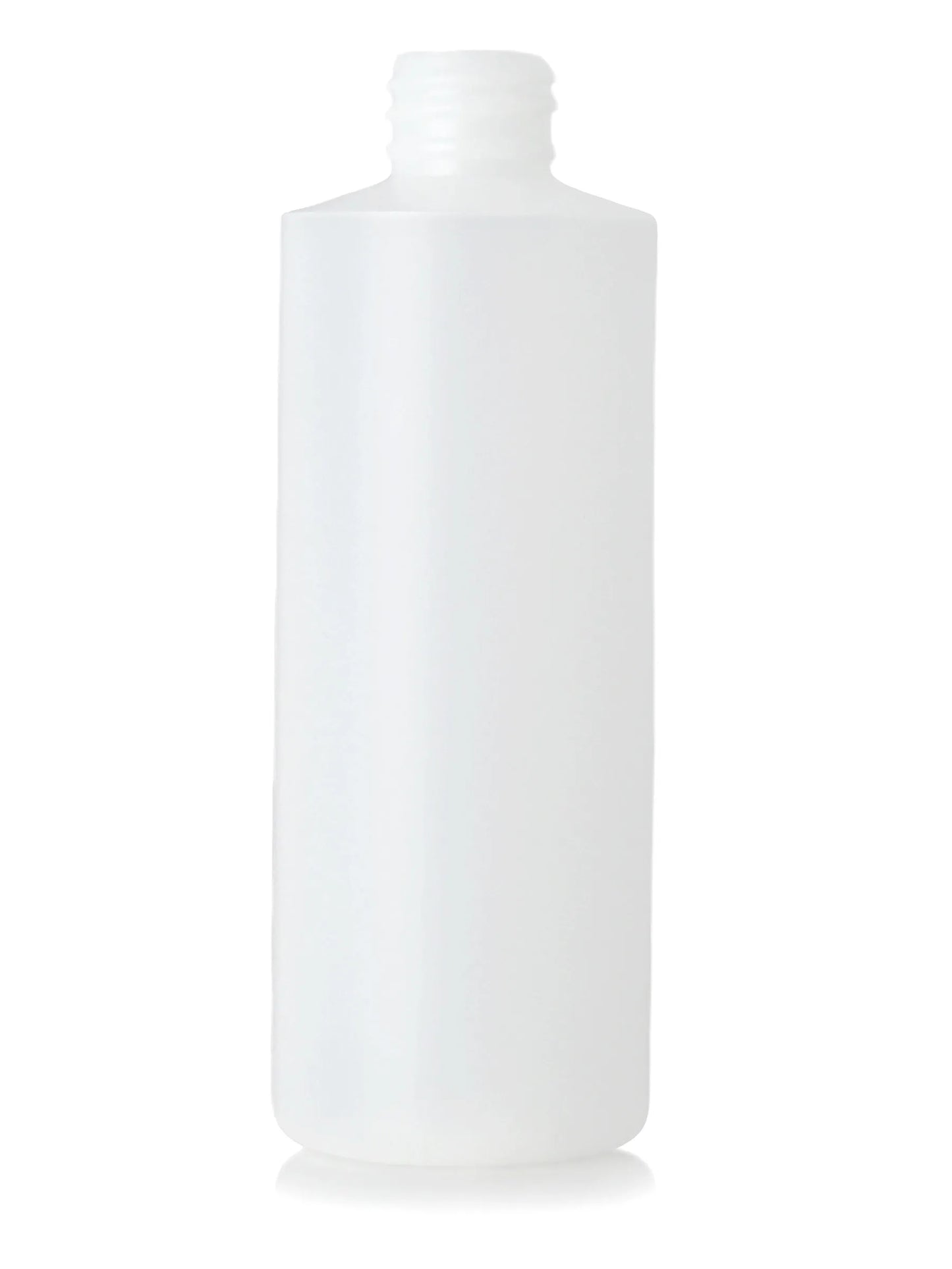 4 oz white HDPE plastic cylinder round bottle