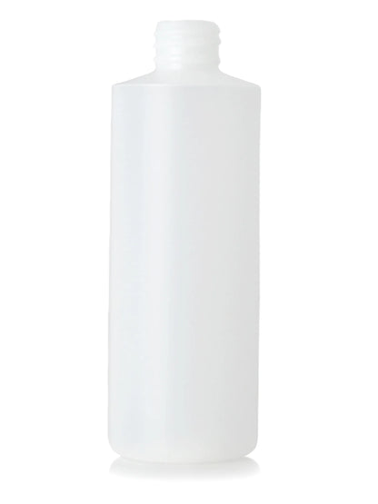 4 oz white HDPE plastic cylinder round bottle