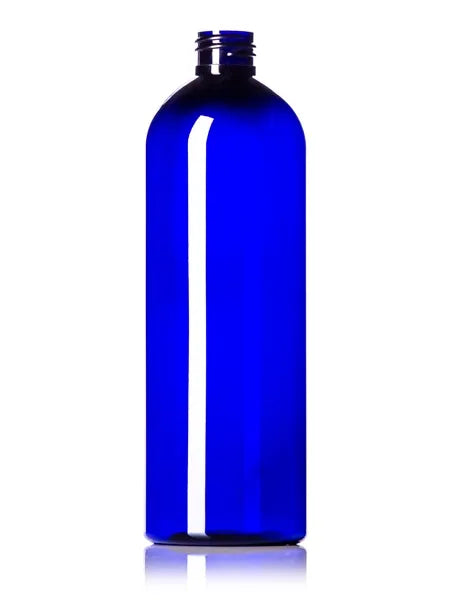 16 oz amber 100% PCR PET plastic bullet round bottle