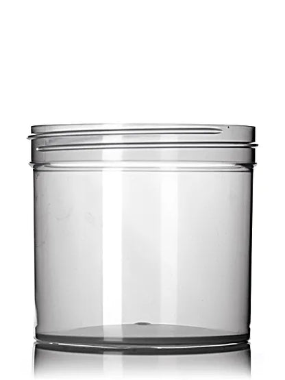 12 oz natural-colored PP plastic single wall jar