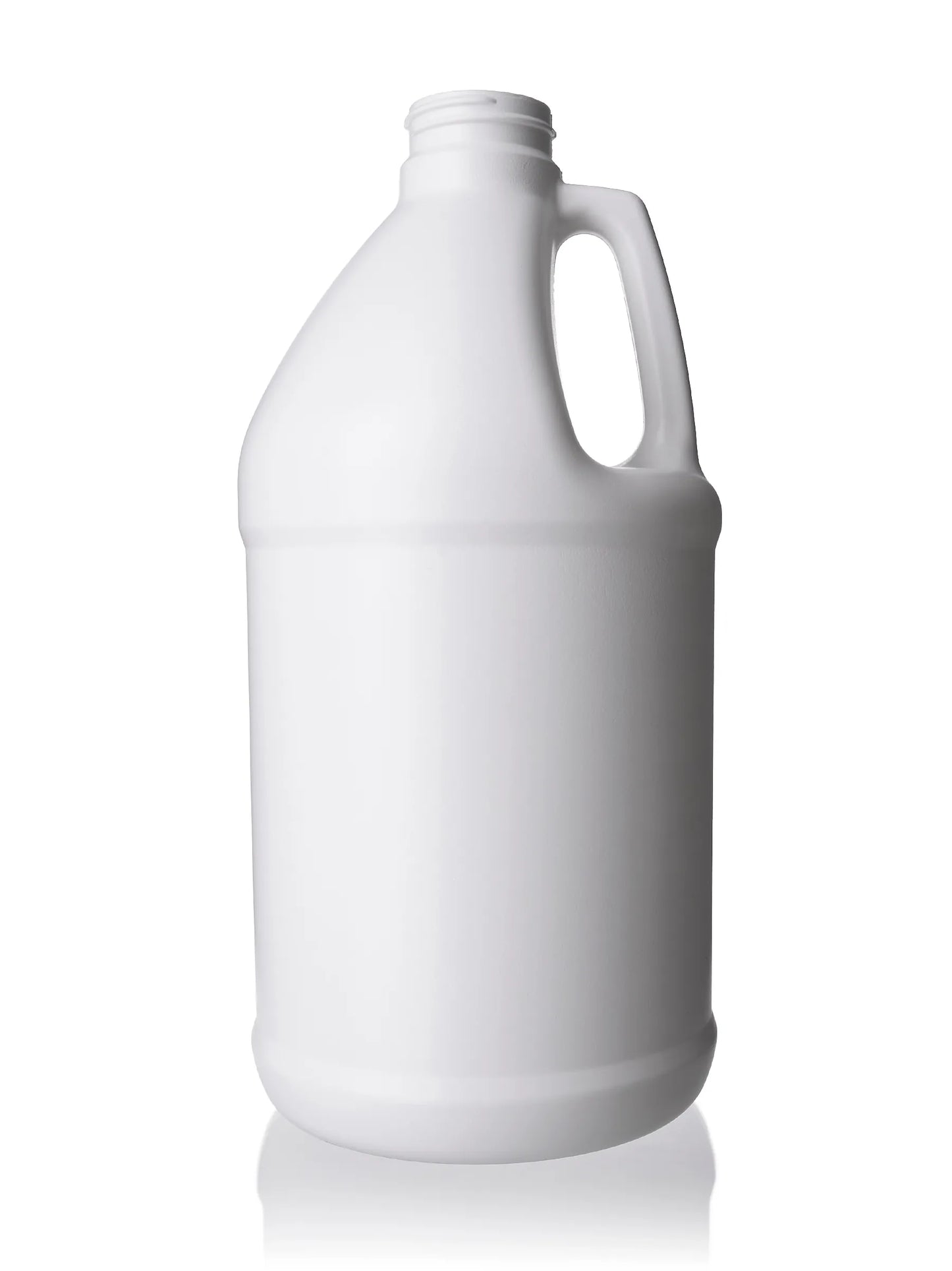 64 oz white HDPE plastic industrial round bottle