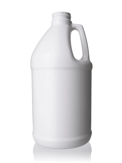 64 oz white HDPE plastic industrial round bottle