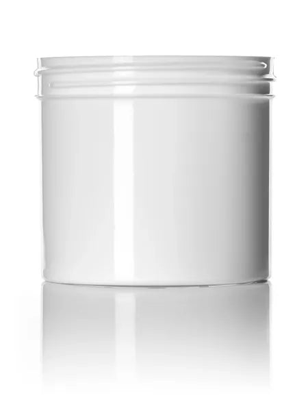 12 oz white PP plastic single wall jar