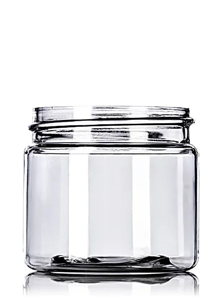2 oz clear PET plastic single wall jar