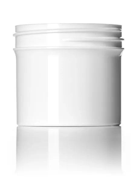2 oz white PP plastic single wall jar
