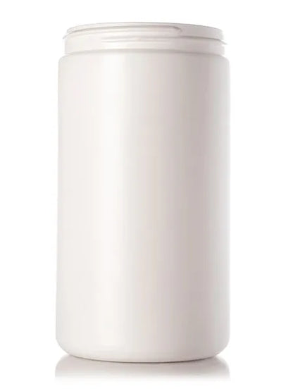32 oz white HDPE plastic single wall jar