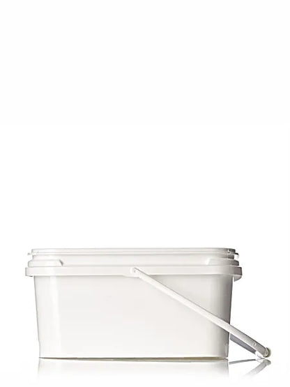 1 gallon white PP plastic rectangular EZ Stor pail