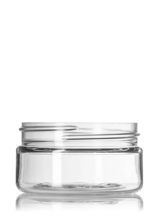 2 oz clear PET plastic single wall jar