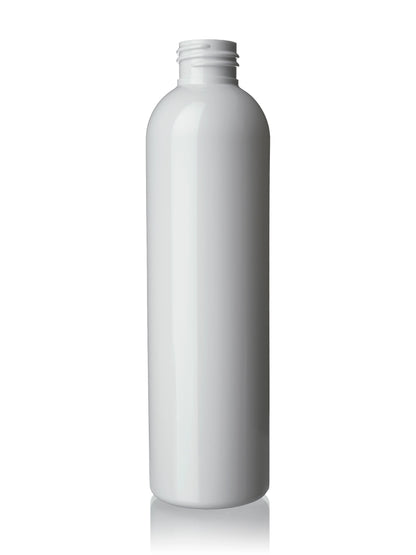 8 oz clear PET plastic cosmo round bottle