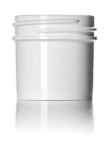 1 oz white PP plastic single wall jar