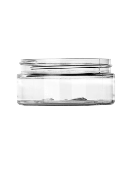 3 oz clear PET plastic single wall jar