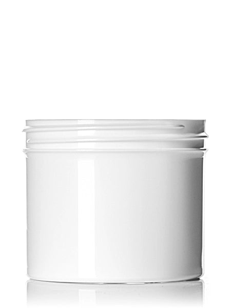 4 oz white PP plastic single wall jar