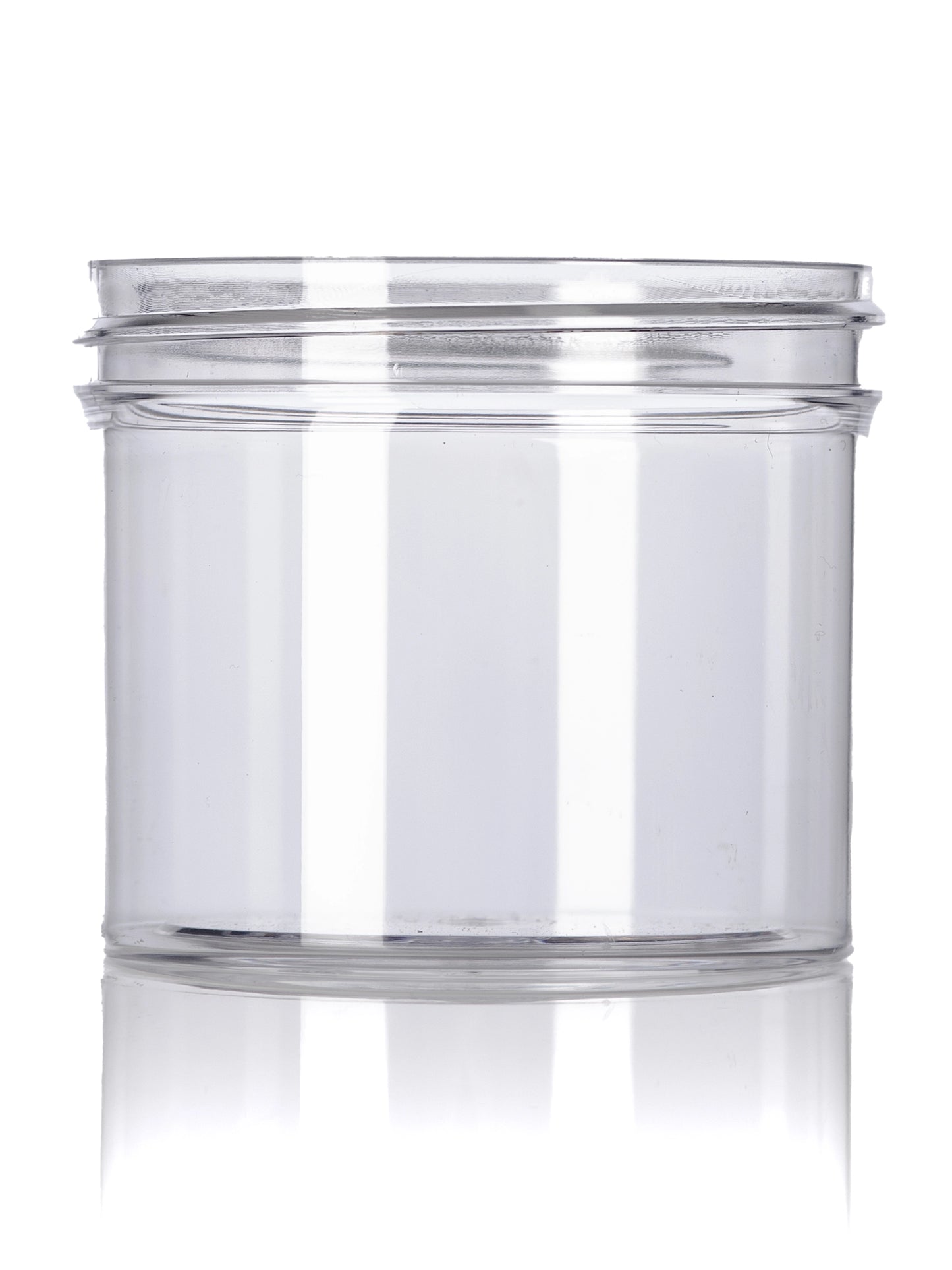 4 oz clear PS plastic single wall jar