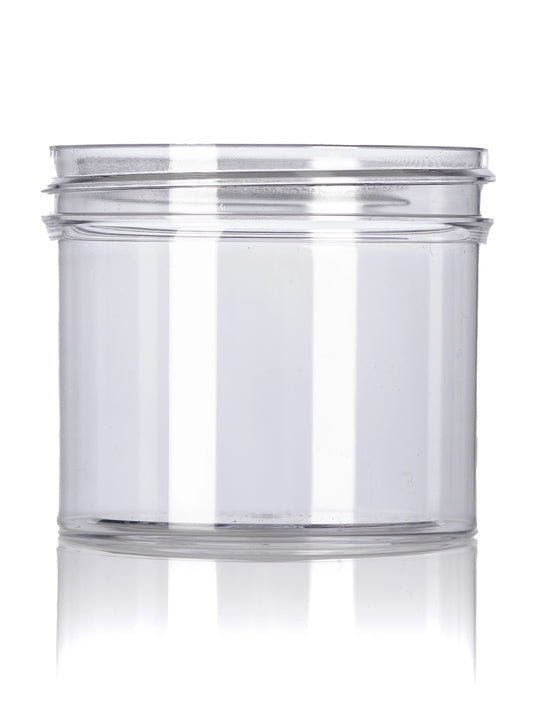 4 oz clear PS plastic single wall jar