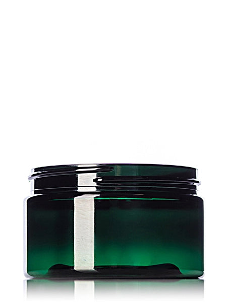 4 oz green PET plastic single wall jar