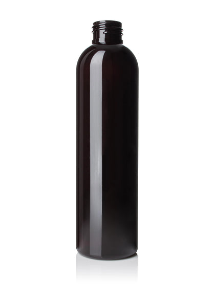8 oz clear PET plastic cosmo round bottle