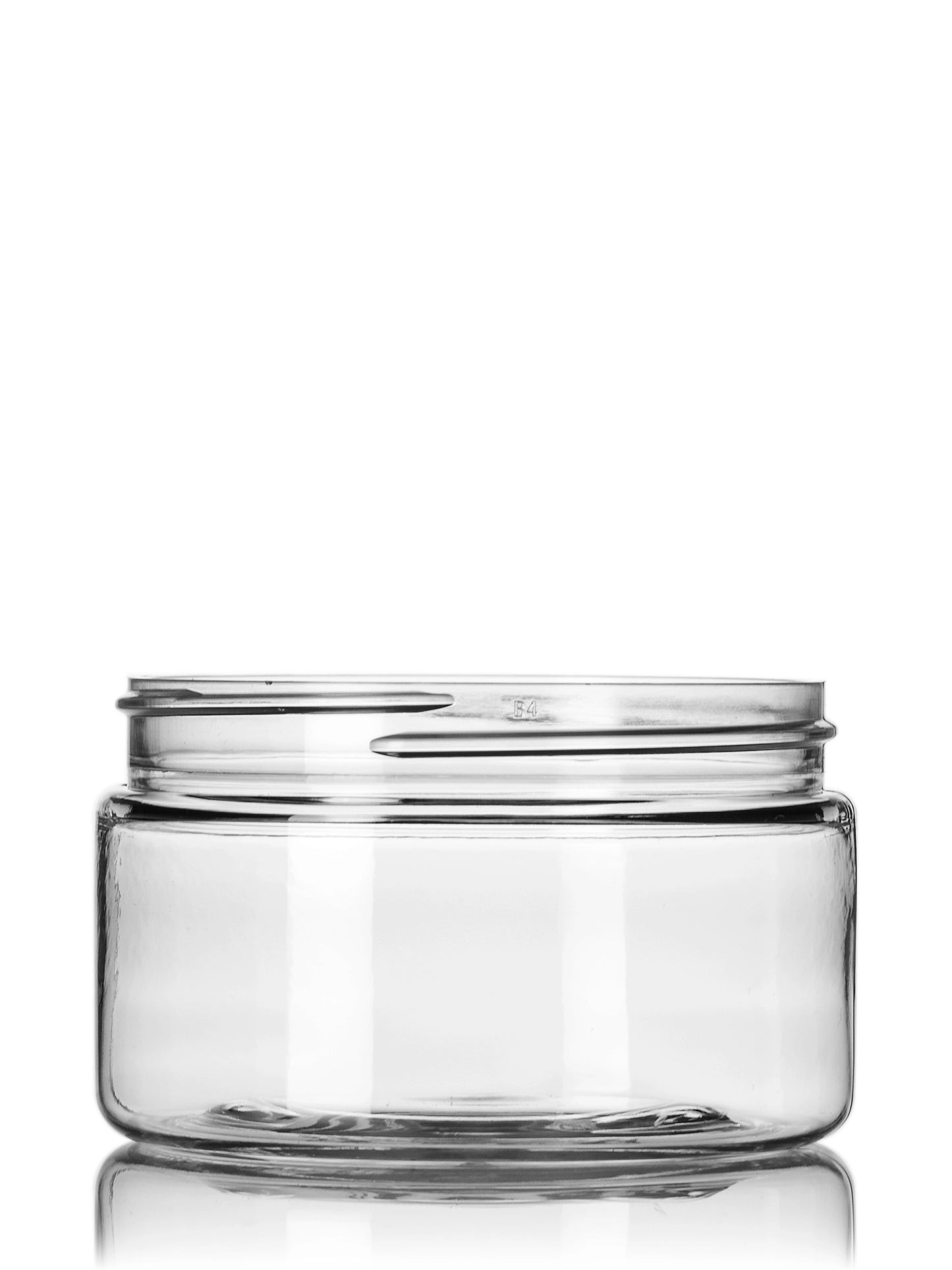4 oz clear PET plastic single wall jar