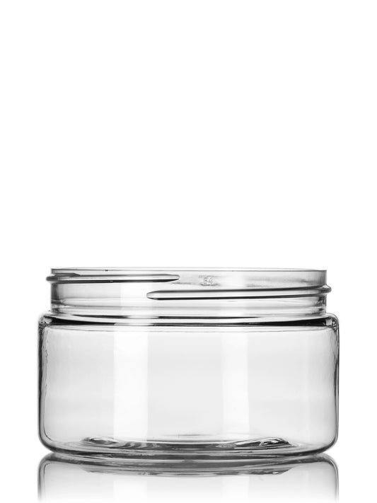 4 oz clear PET plastic single wall jar