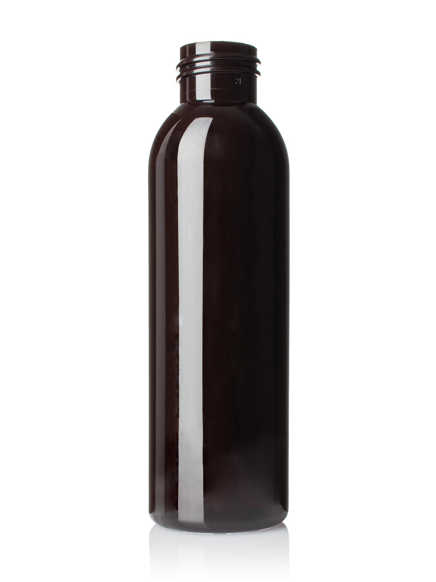 4 oz clear PET plastic boston round bottle