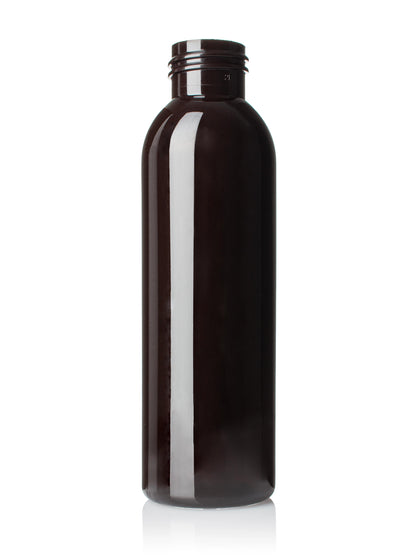 4 oz clear PET plastic boston round bottle