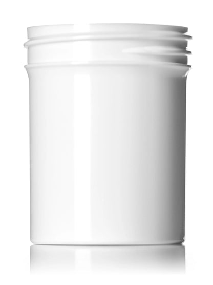 2 oz white PP plastic single wall jar