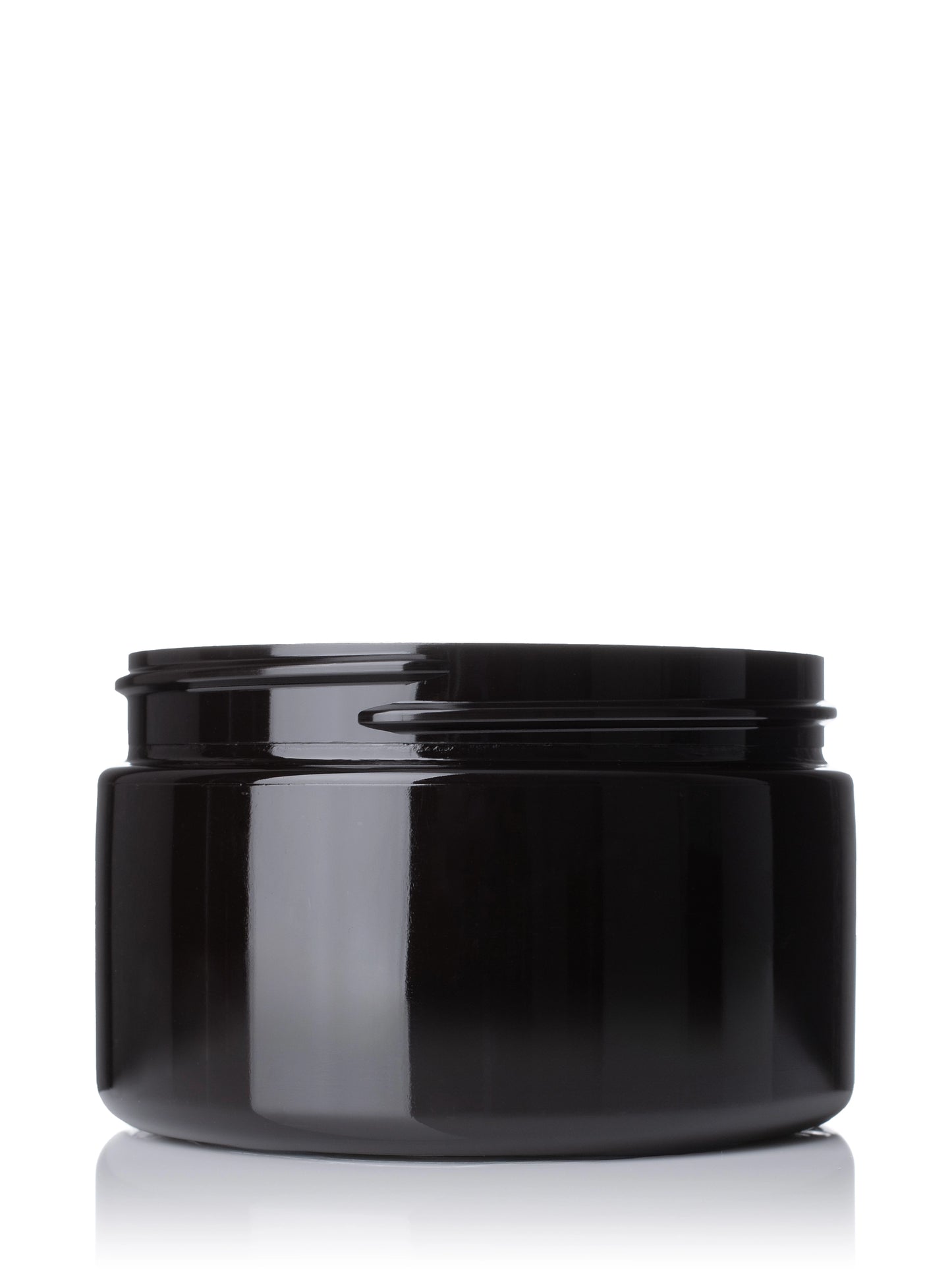 4 oz dark amber PET plastic single wall jar