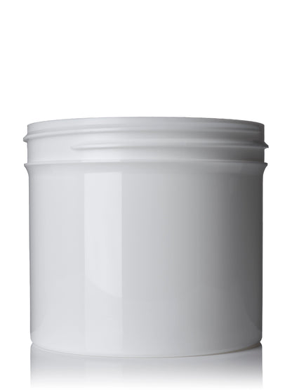 4 oz white PP plastic single wall jar