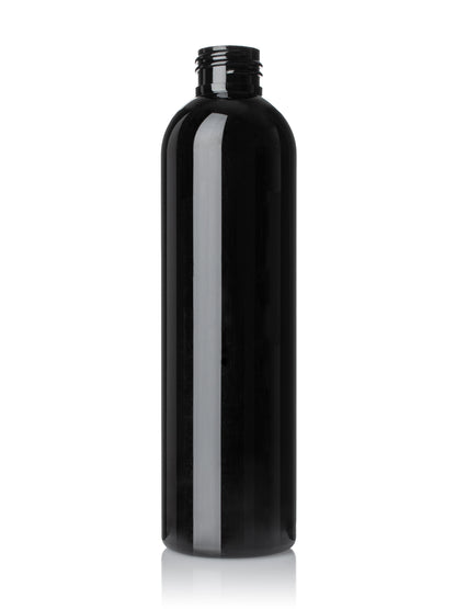 8 oz clear PET plastic cosmo round bottle