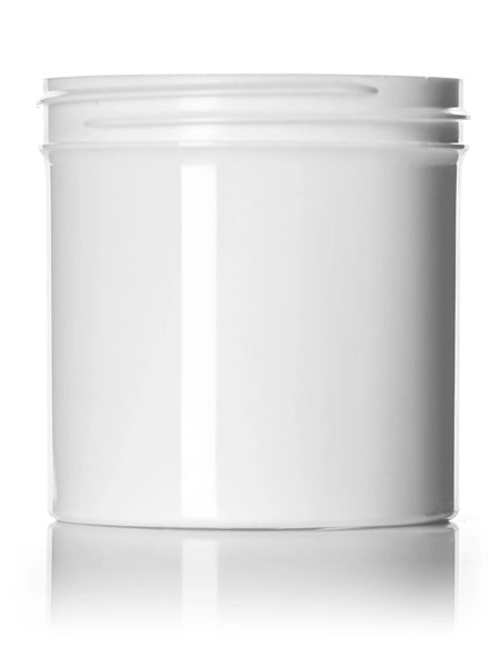6 oz white PP plastic single wall jar