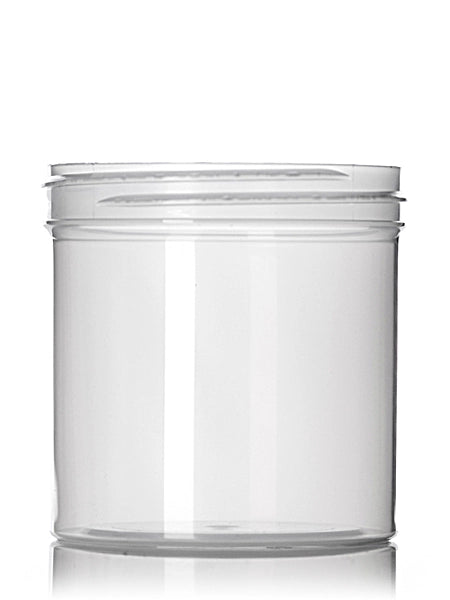 6 oz natural-colored PP plastic single wall jar