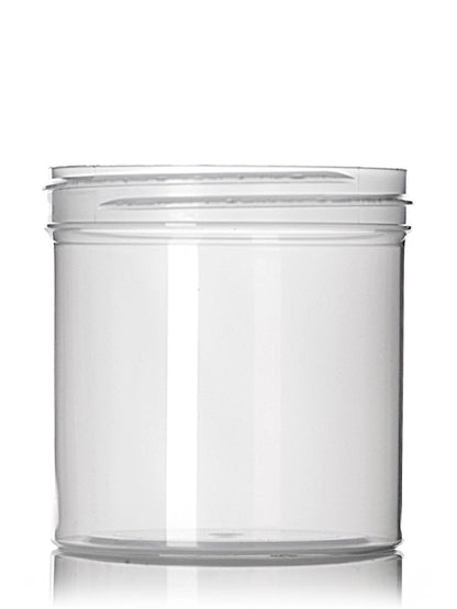 6 oz natural-colored PP plastic single wall jar