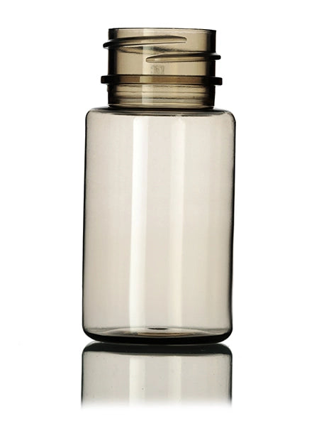40 cc clear 100% PCR PET plastic pill packer bottle