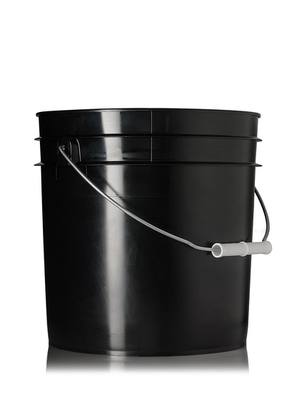 2 gallon white HDPE plastic round pail