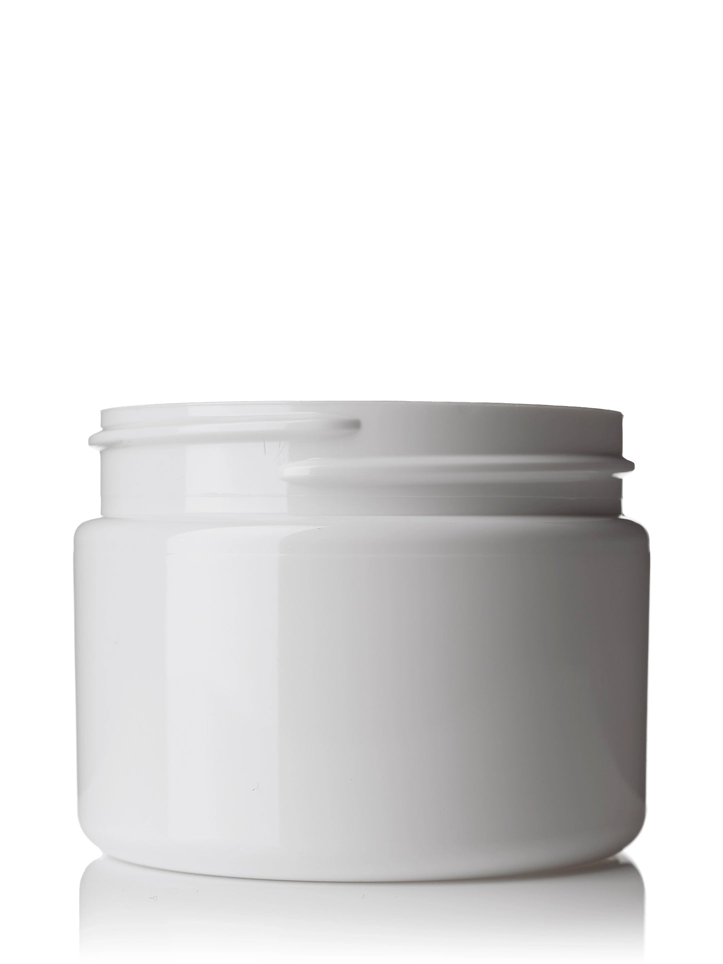 3 oz (100 mL) white PET plastic single wall jar