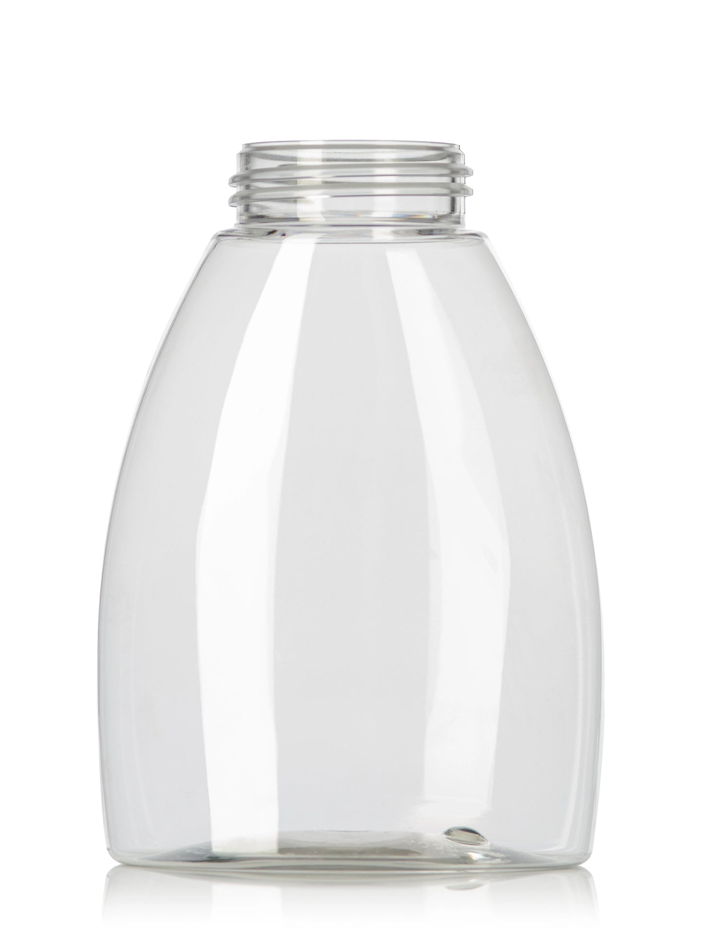 250 mL clear PET plastic tabletop oval foamer bottle