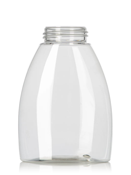 250 mL clear PET plastic tabletop oval foamer bottle
