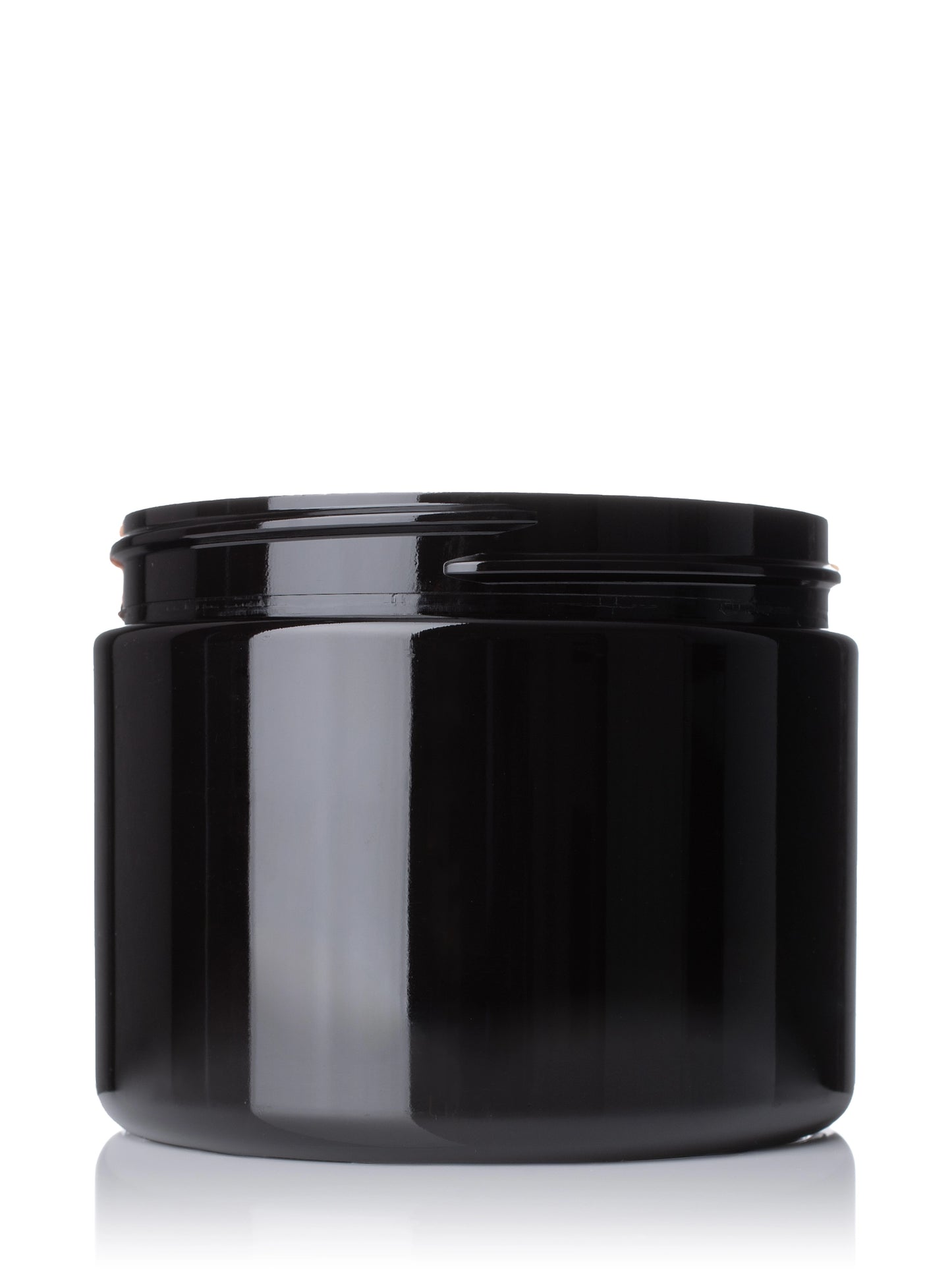 6 oz dark amber PET plastic single wall jar