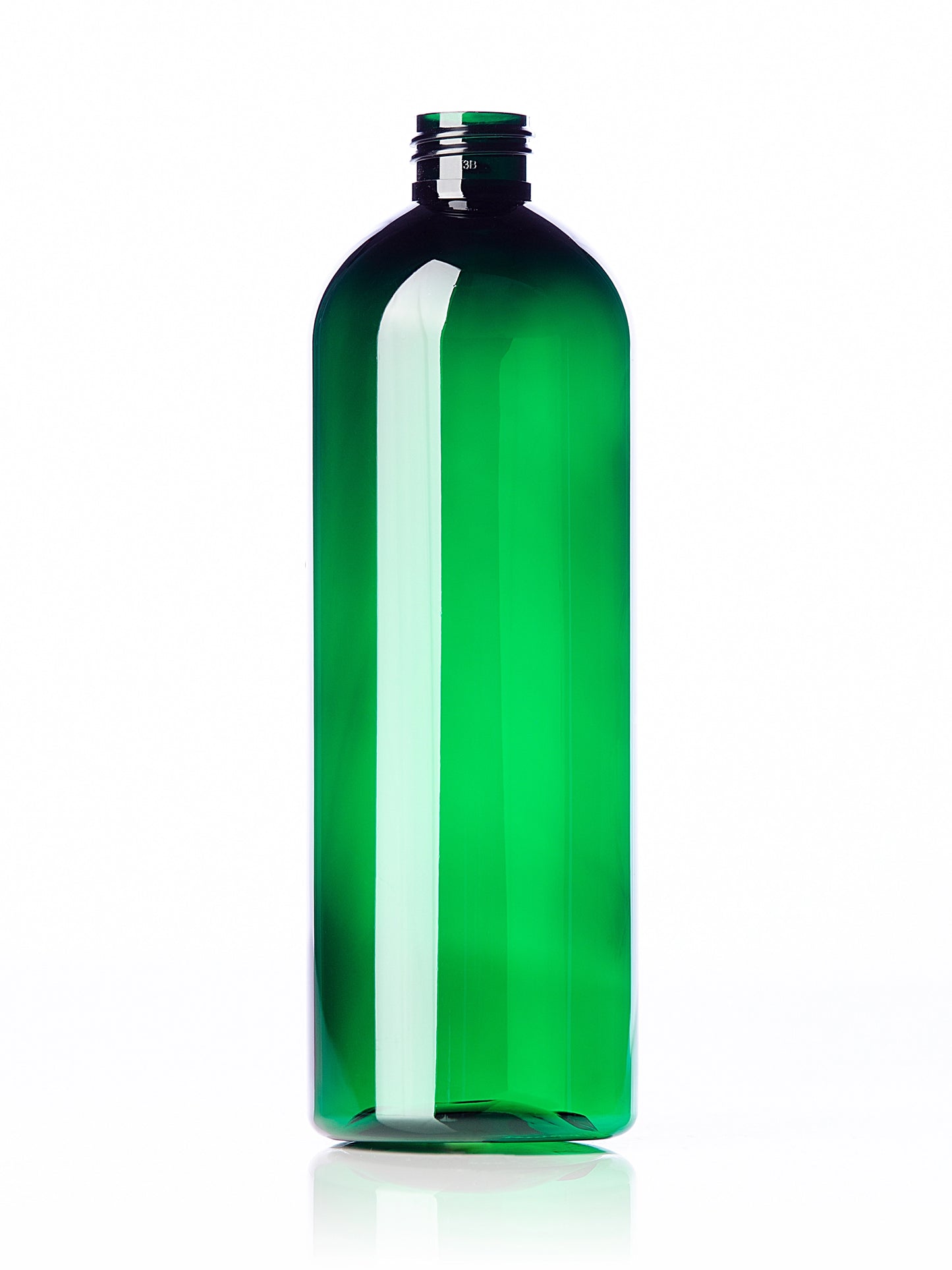 16 oz amber 100% PCR PET plastic bullet round bottle
