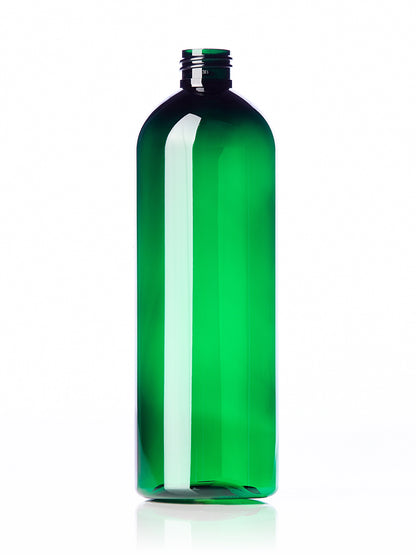 16 oz amber 100% PCR PET plastic bullet round bottle