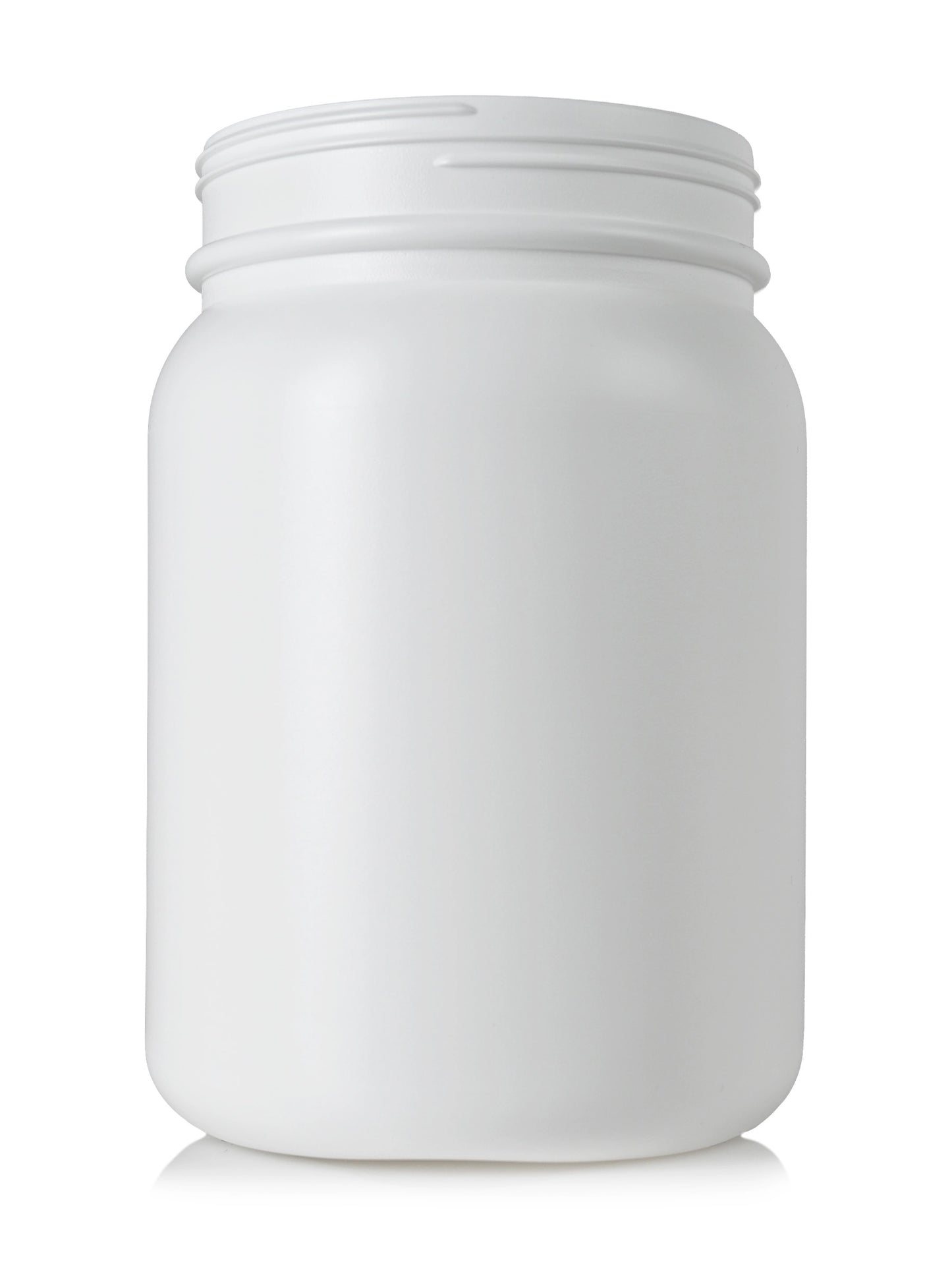 2500cc white HDPE plastic round wide-mouth container