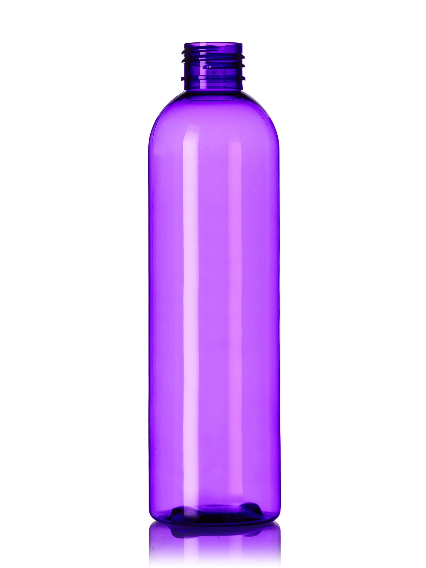 8 oz clear PET plastic cosmo round bottle