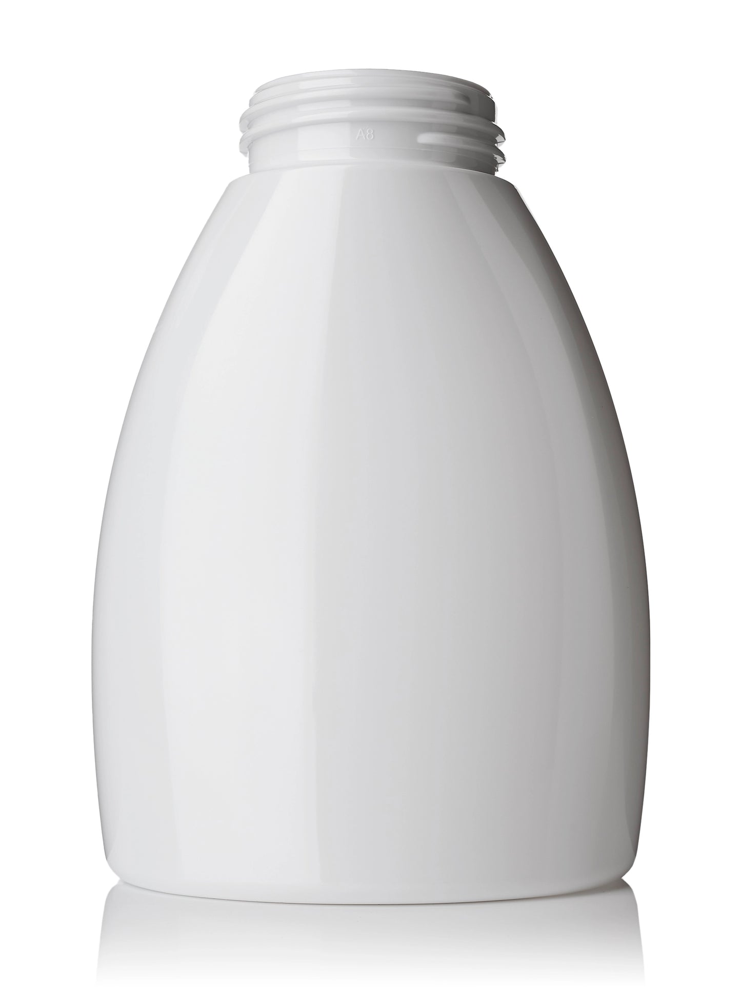 250 mL clear PET plastic tabletop oval foamer bottle