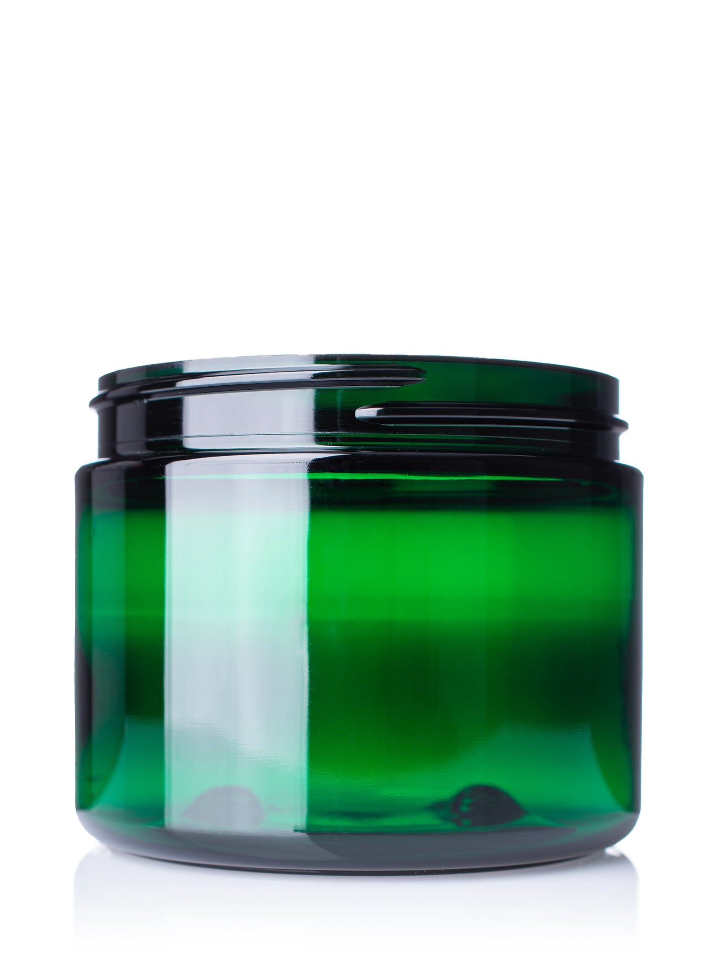 6 oz green PET plastic single wall jar