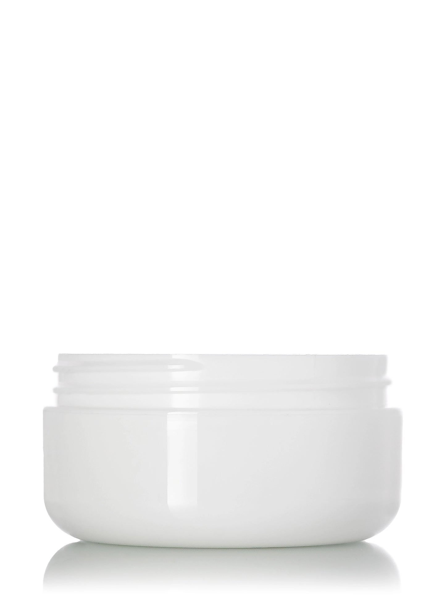 1 oz white PP plastic double wall round base jar