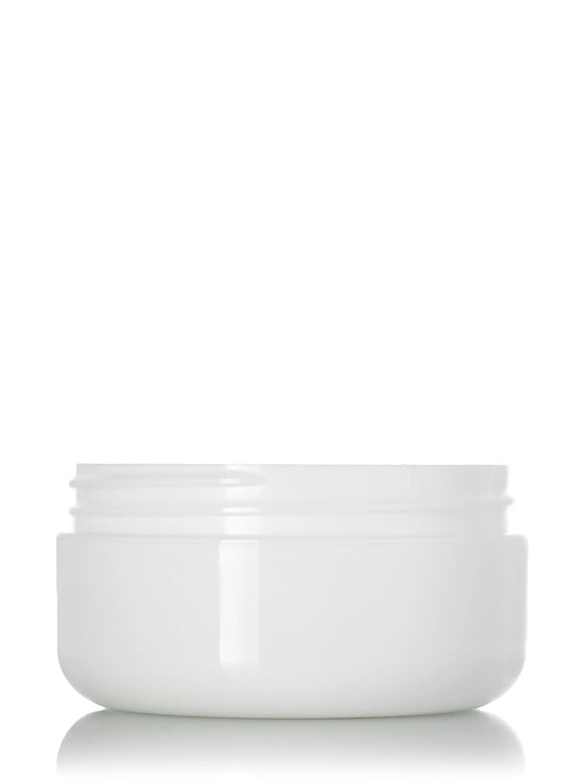 1 oz white PP plastic double wall round base jar