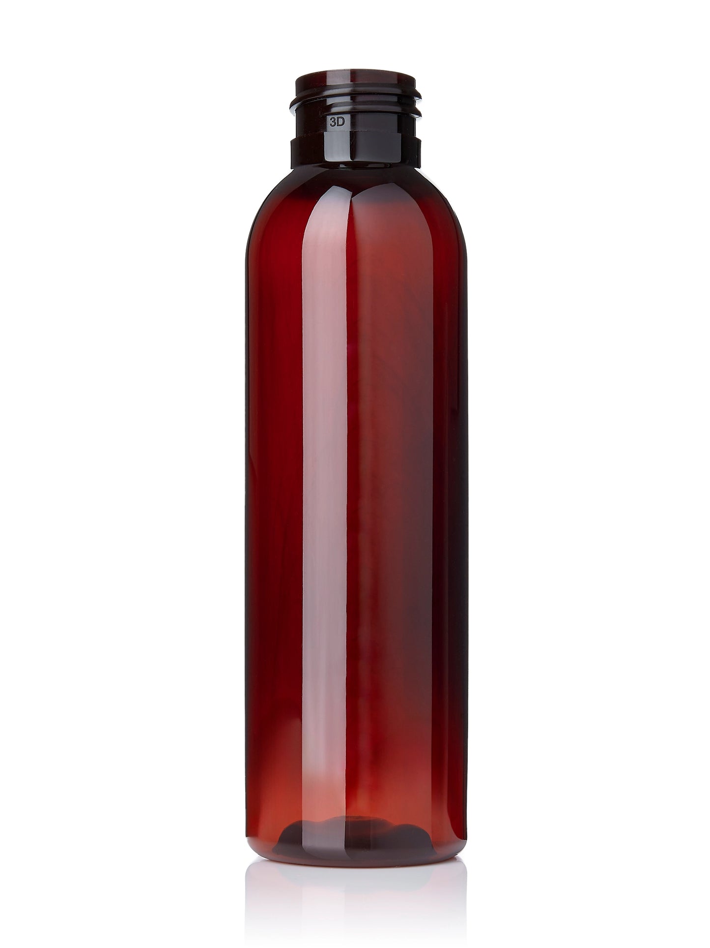 4 oz clear PET plastic boston round bottle