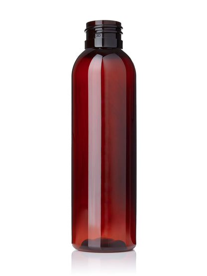 4 oz clear PET plastic boston round bottle