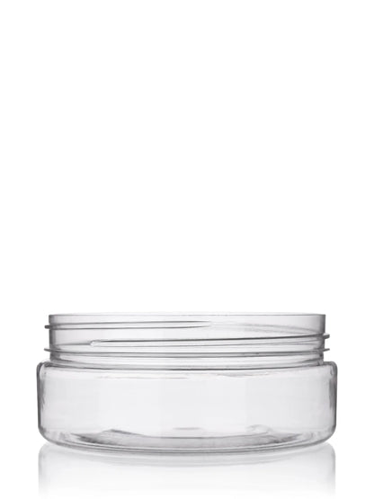 4 oz clear PET plastic single wall jar