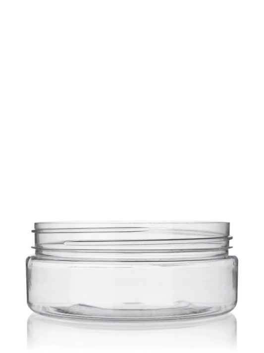 4 oz clear PET plastic single wall jar
